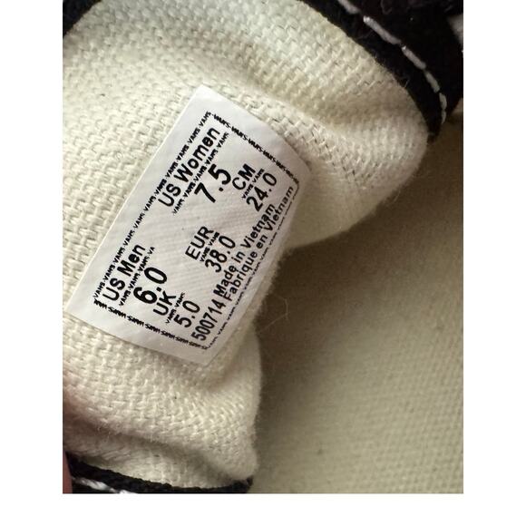 New Vans Authentic Flame Print Low Top Canvas Skater Sneakers Shoes US Women 7.5 - Picture 6 of 7